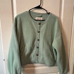 Free People Hug Me Sherpa Cardi jacket